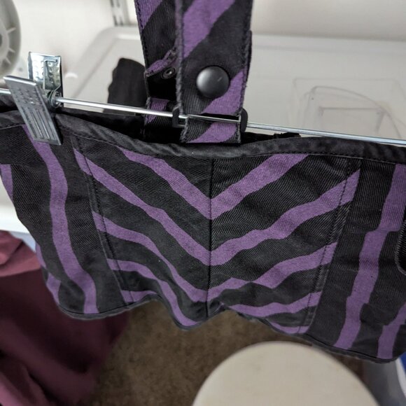 Awesome corset belt from lip service early 00's black and purple clown goth RARE - Picture 4 of 5